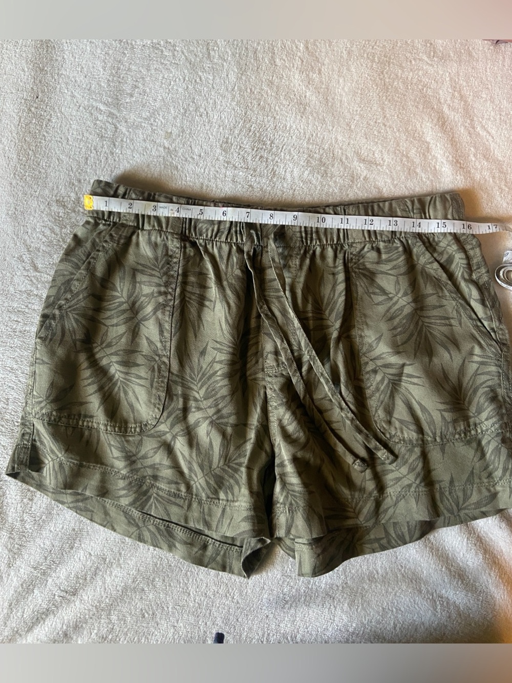 GAP Olive Leaf Print Shorts